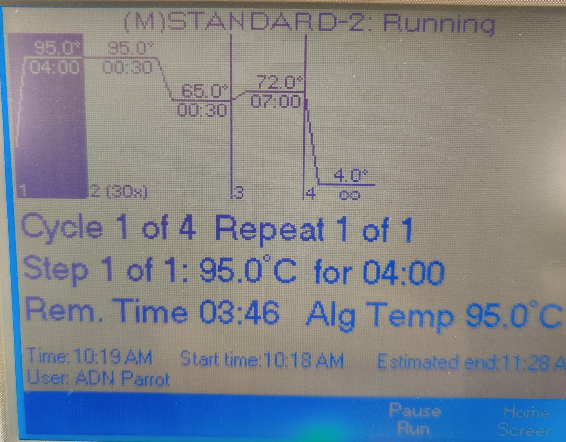 Bio-Rad iCycler Thermal Cycler Keypad Display Tested