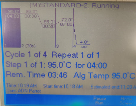 Bio-Rad iCycler Thermal Cycler Keypad Display Tested