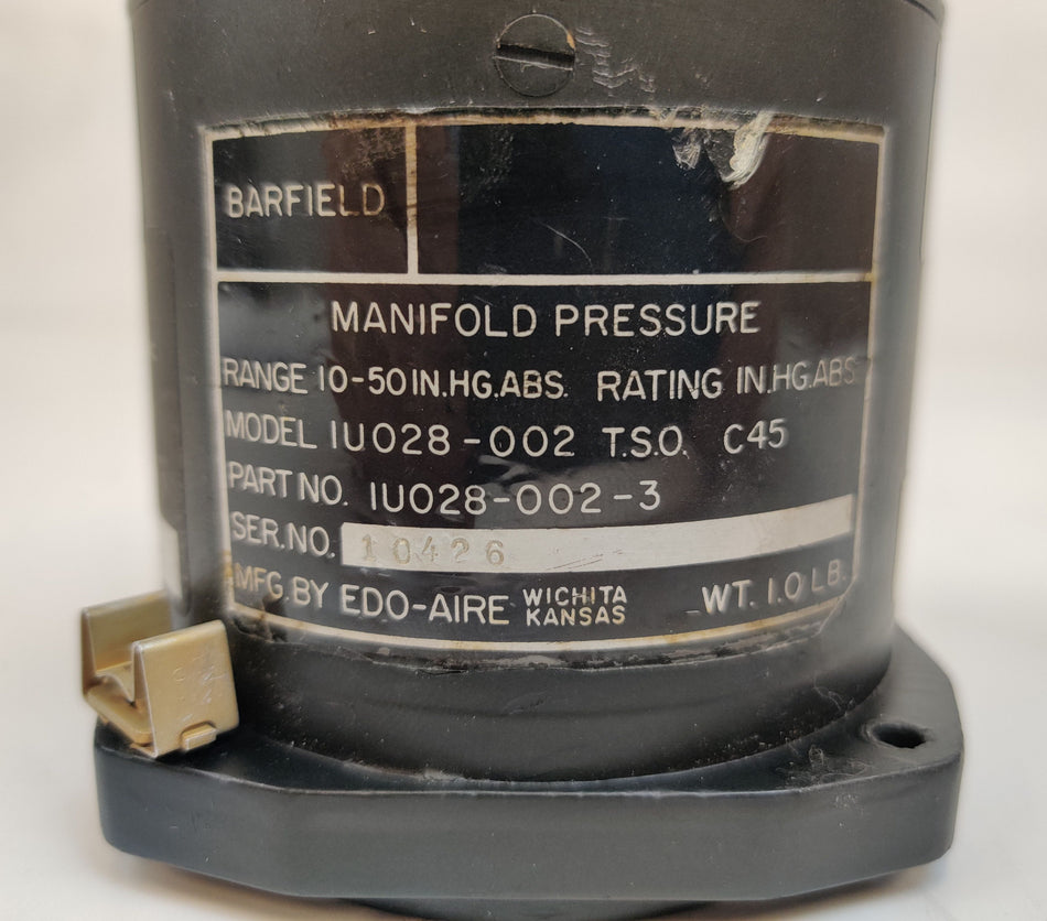 Edo Aire Manifold Pressure Gauge Model IU028-002