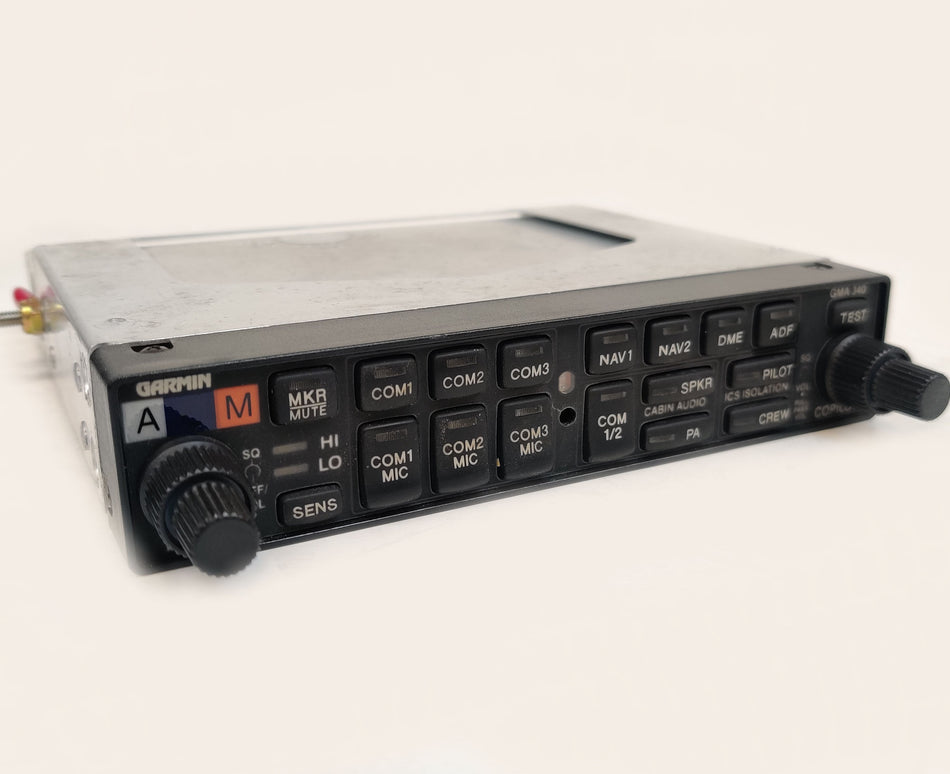 Garmin GMA 340 Audio Panel Stereo Intercom 011-00401-10 with Rack