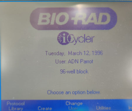 Bio-Rad iCycler Thermal Cycler Keypad Display Tested