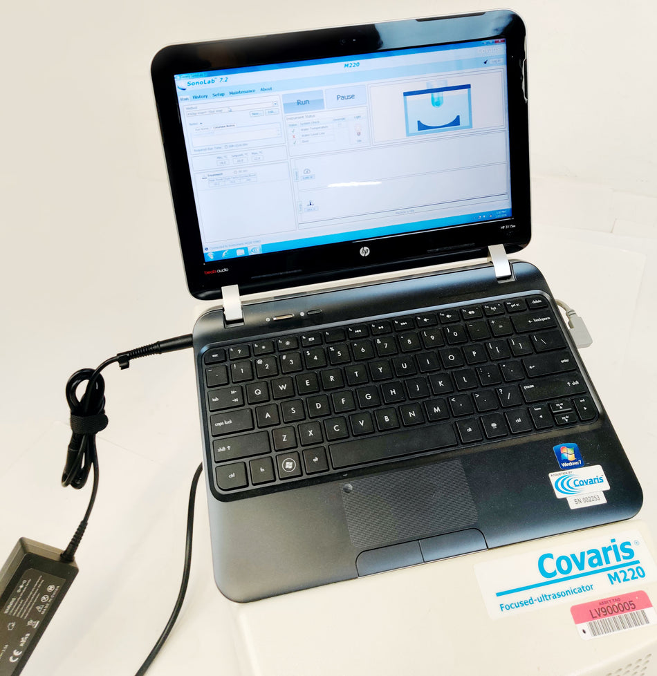 Covaris M220 Focused-Ultrasonicator DNA and Laptop with SonoLab 7 Tested