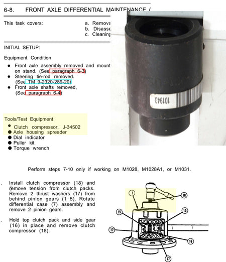 SPX Kent-Moore J34502 Mvehicles Clutch compressor tool for FRONT AXLE  DIFF