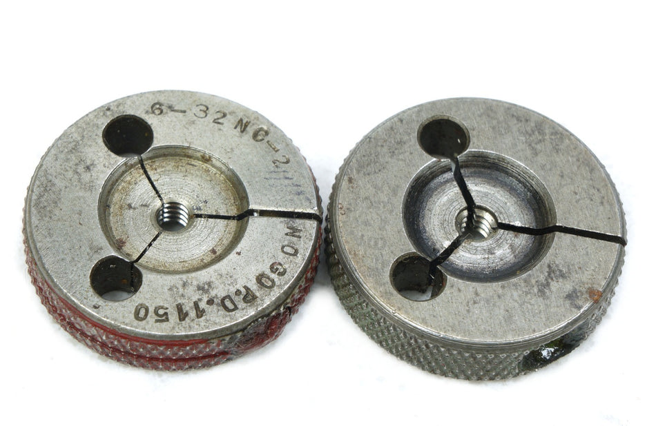 Go No Go 6-32 NC-2 Thread Ring Gage PD .1150 PD.1170