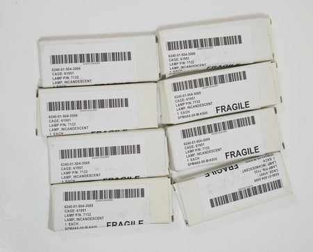 Set of 8 Microlamp Inc. L - 7132 ILLUMATED PANEL, AIRCRAFT 5V 75mA