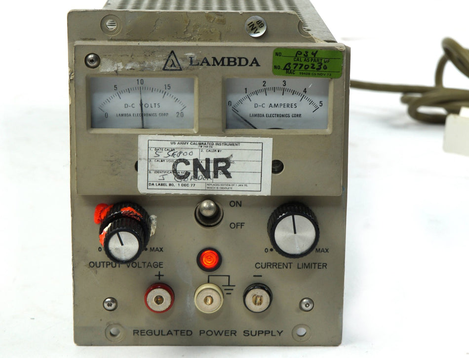 Lambda LP-521-FM Regulated Power Supply w Overvoltage protector LHOV-5