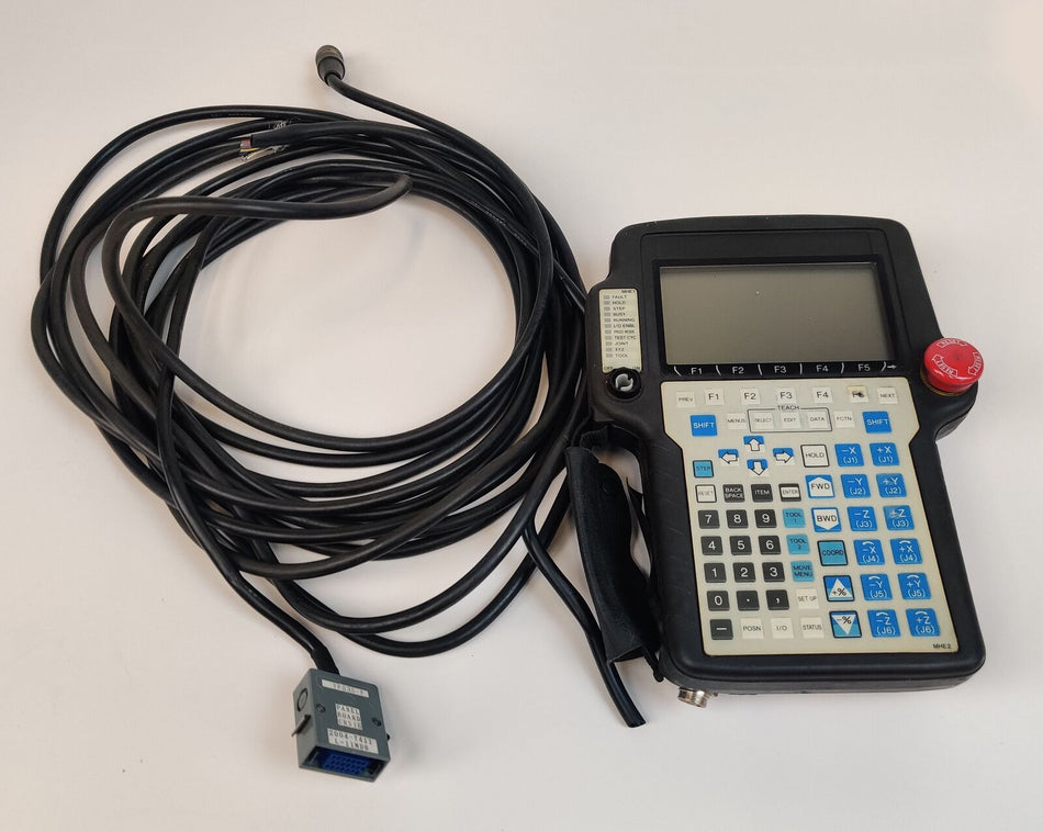 Fanuc Teach Pendant A05B-2301-C371 w Harness for R-J3I R-J3IB Mate Robot Working