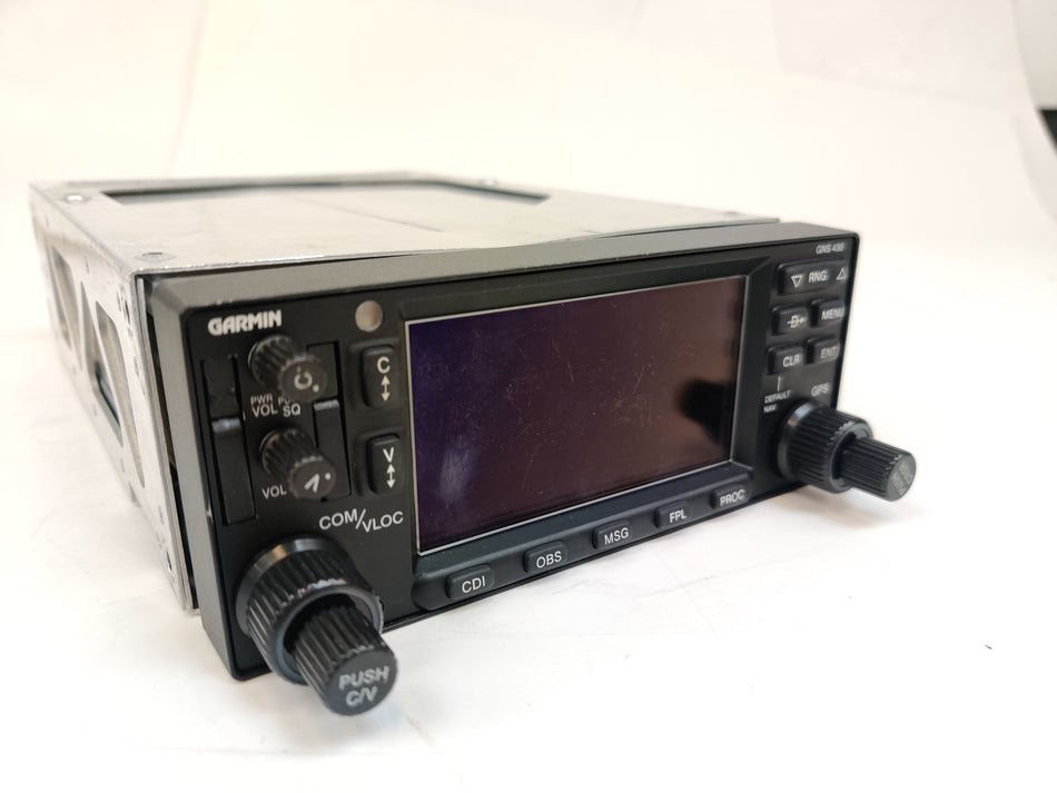 Garmin GNS-430 WAAS NAV/COM/GPS Radio 011-00280-10 w Rack, Backplate, Connector