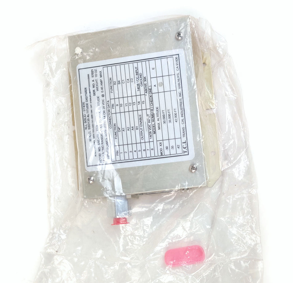 Trans-Cal Altitude Digitizer 14 or 28V SSD120-30N