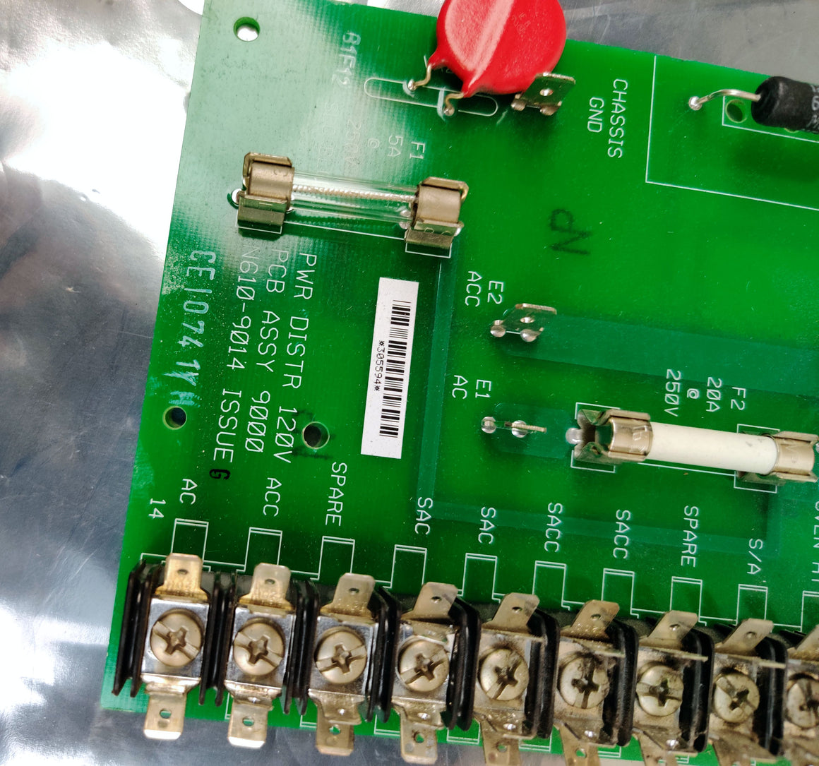 PerkinElmer Clarus GC Autosystem XL 120V Power Distribution PCB 9000 N610-9014