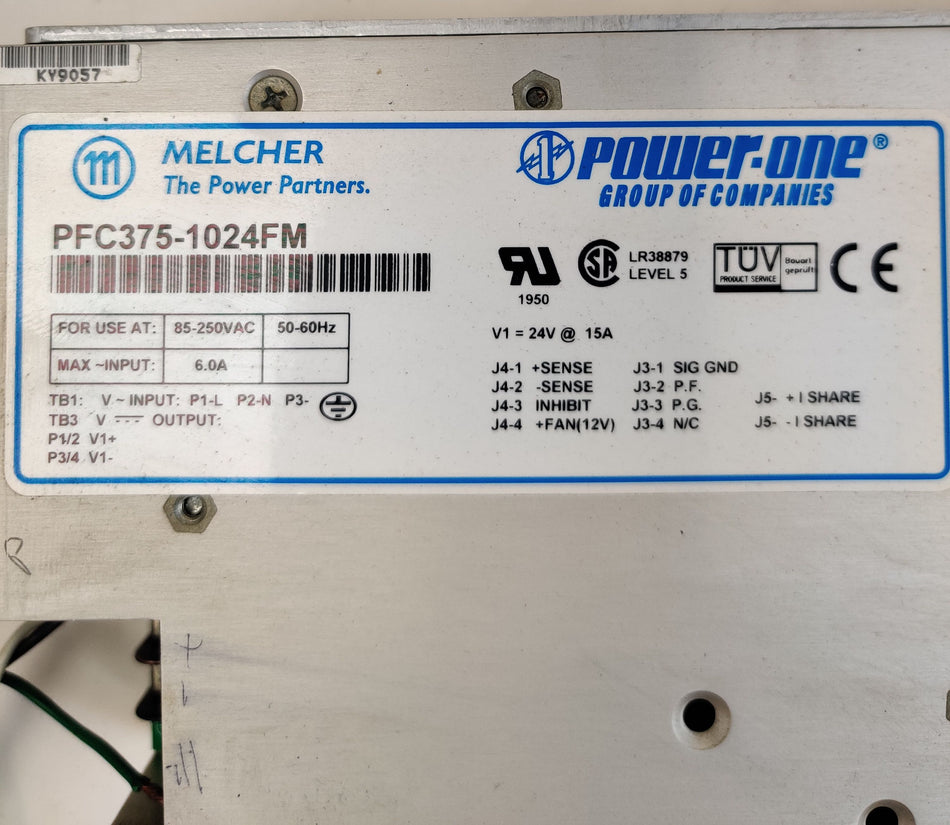 Power-One PFC375-1024FM 375W Switching Power Supply PerkinElmer Optima Tested
