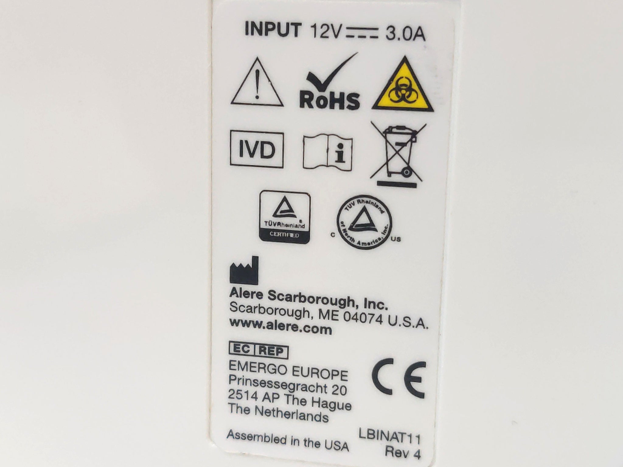 Abbott Thermal Printer Label Thermal printer label:Clinical