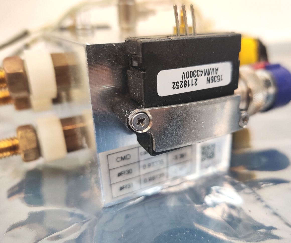 PerkinElmer Argon, Air Gas Manifold w Honeywell AWM43300V Flow Sensor for MS