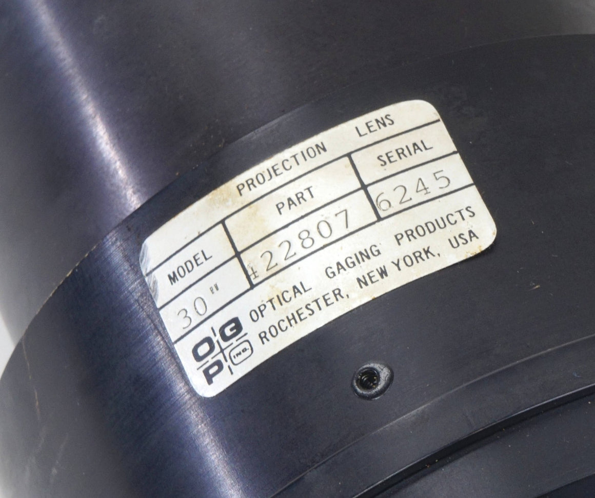 Optical Gaging Products 10x30" 422807 Projection Lens for Nikkon Kodak Projector
