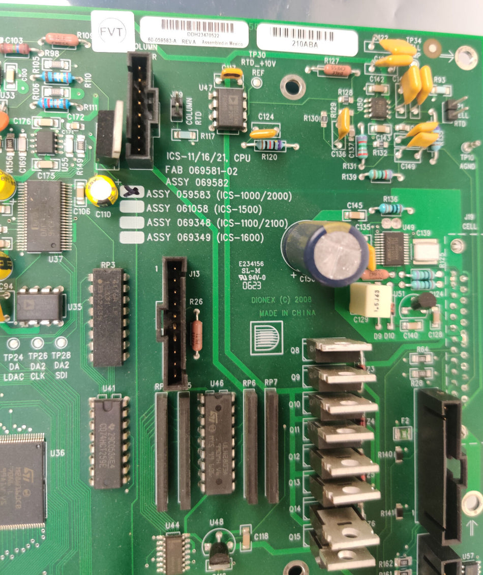 Thermo Dionex ICS-1000/2000 on Chromatography Motherboard 059583 069582