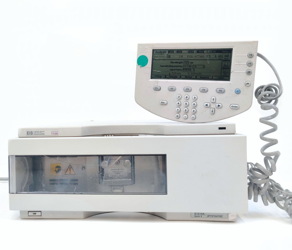 Agilent G1314A Wavelength Detector VWD w G1314-60186 Standard Cell & LAN Card