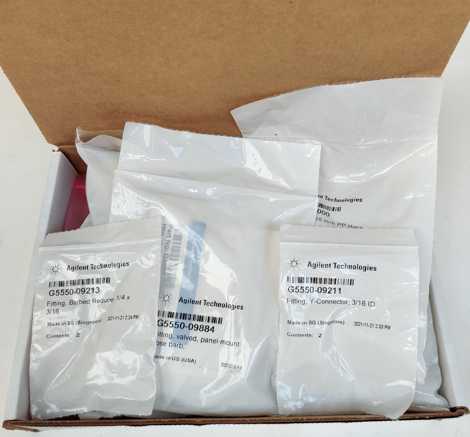 Agilent HPLC GC Quick Disconnect Fitting, Hose Bard, Recuder & Y-Conne ...