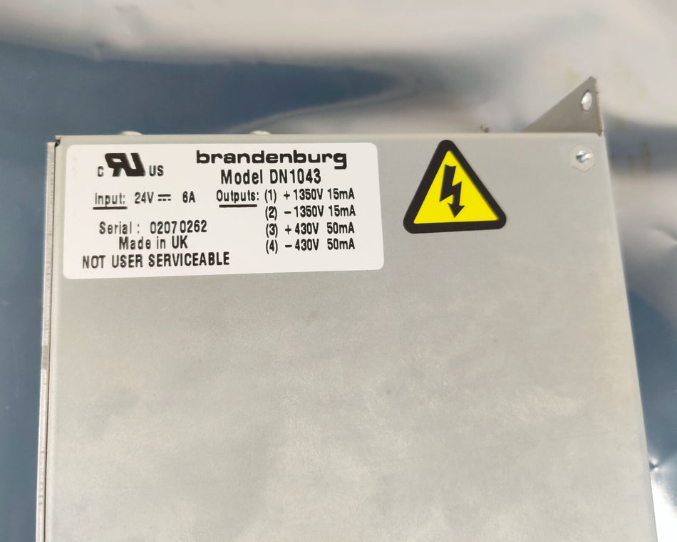 Waters Micromass Quattro Brandenburg DN1043 1350V 15mA HV Power Supply. Working