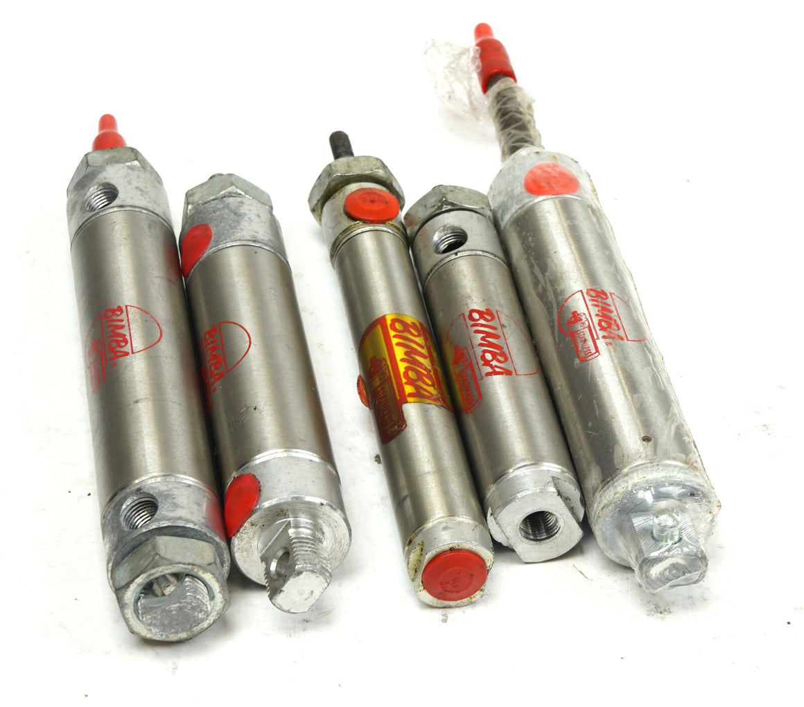 5pc Bimba Cylinder 062-D 7/8", 093-DX 1-1/16", 092-RP 1-1/16", 043.25-D XE M-092