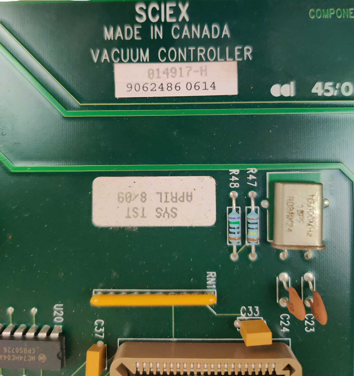 PerkinElmer Sciex Elan 6000 DRC MS Vacuum Controller PCB 014917 014917-H