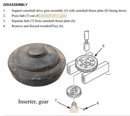 Kent Moore J-35949-1 Cam Gear Pilot Bushing / Bearing Installer for Tractor M915