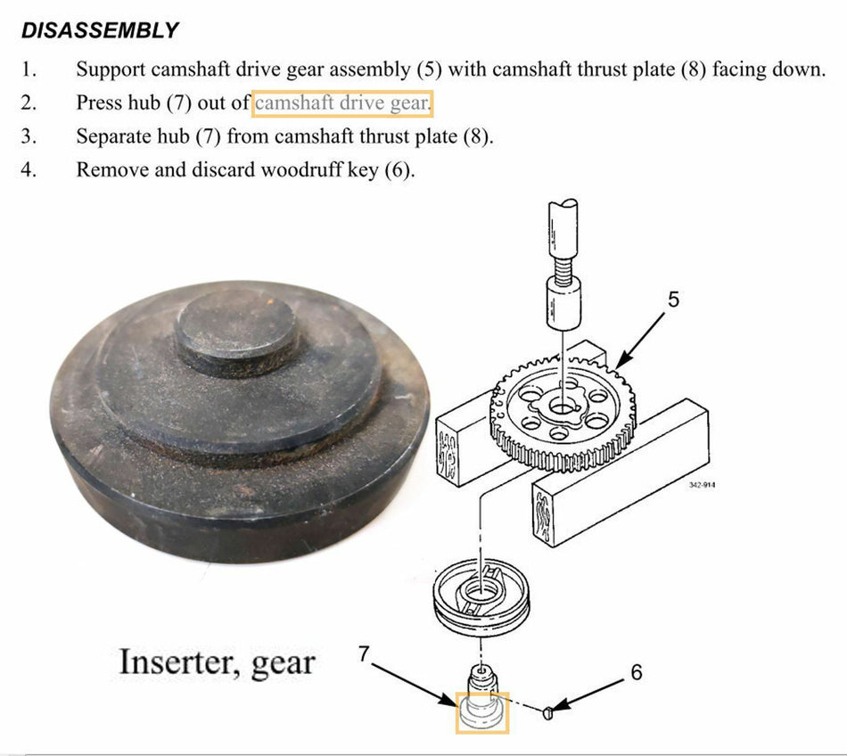Kent-Moore Kent Moore J-35949-1 Cam Gear Pilot Bushing / Bearing Installer for Tractor M915