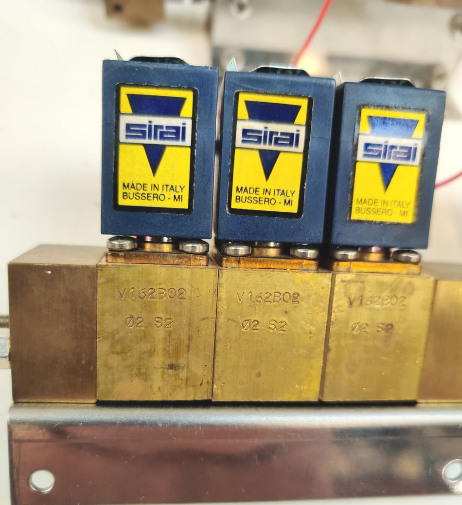 Sirai Solenoid Valve Lot of 8 with Manifold for Costech ECS 4010 CHNS-O. Working