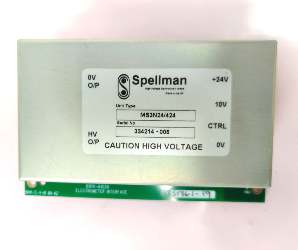 Thermo Surveyor MSQ Plus MS 60111-61020 Electrometer Board w Spellman MS3N24/424