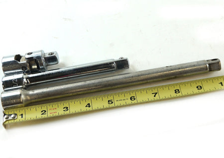 3PC Set 1/2" Dr Socket Extension: SK 40190, KAL 1562 10"L, Easco 731206 6" L