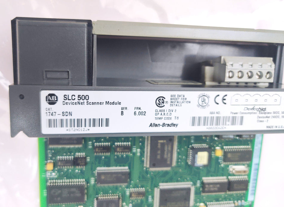Allen Bradley 1747-SDN SLC 500 DeviceNet Scanner Module Ser B, FRN: 6.002