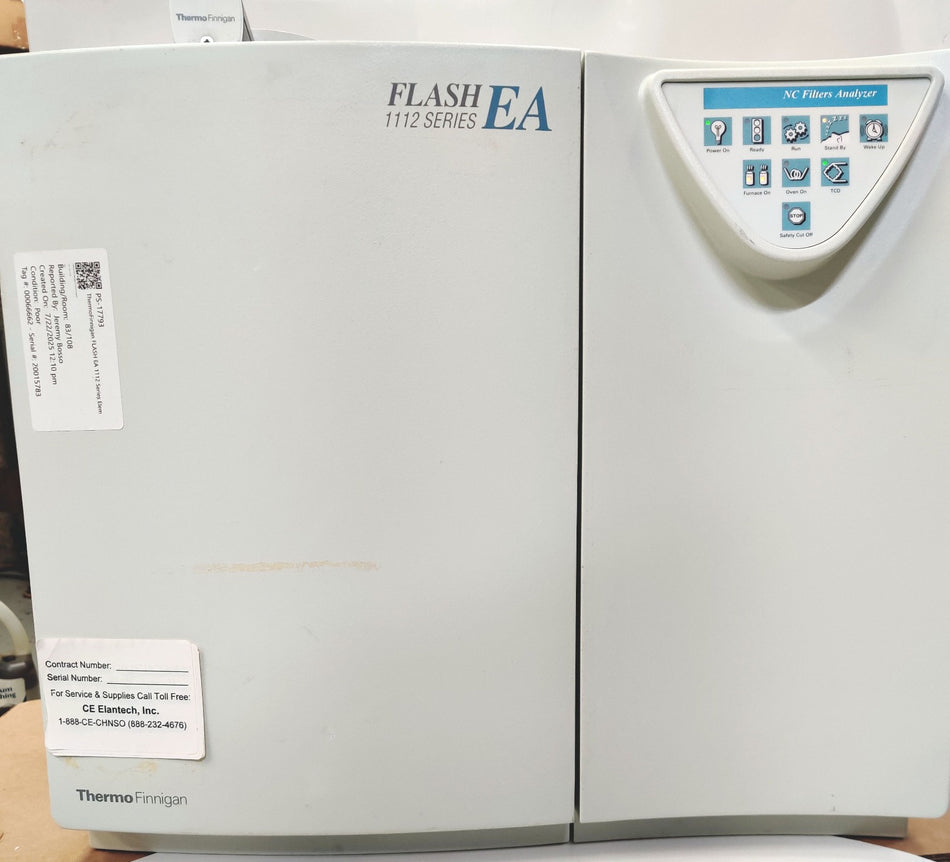 Thermo Flash EA 1112 CHNS-O Automatic Elemental Analyzer. Powered on.