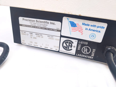 Thermo Precision Scientific Model 182 Heated Water Bath 1.5 G, 25 to 100°C