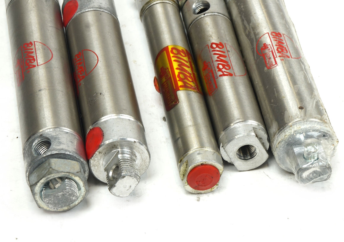 5pc Bimba Cylinder 062-D 7/8", 093-DX 1-1/16", 092-RP 1-1/16", 043.25-D XE M-092
