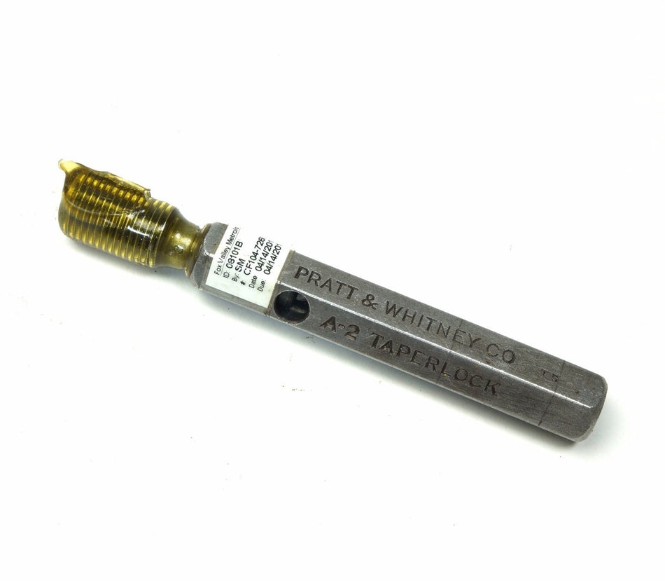 Pratt & Whitney Pratt and Whitney 7/16"-20NF A2 Taperlock Thread Gage .4050 GO P.D