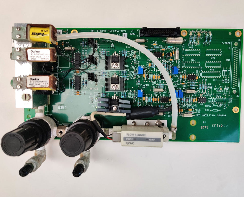 PerkinElmer Optima Avio RF Torch Pneumatics N077-9524 issue I w SMC Flow Sensor