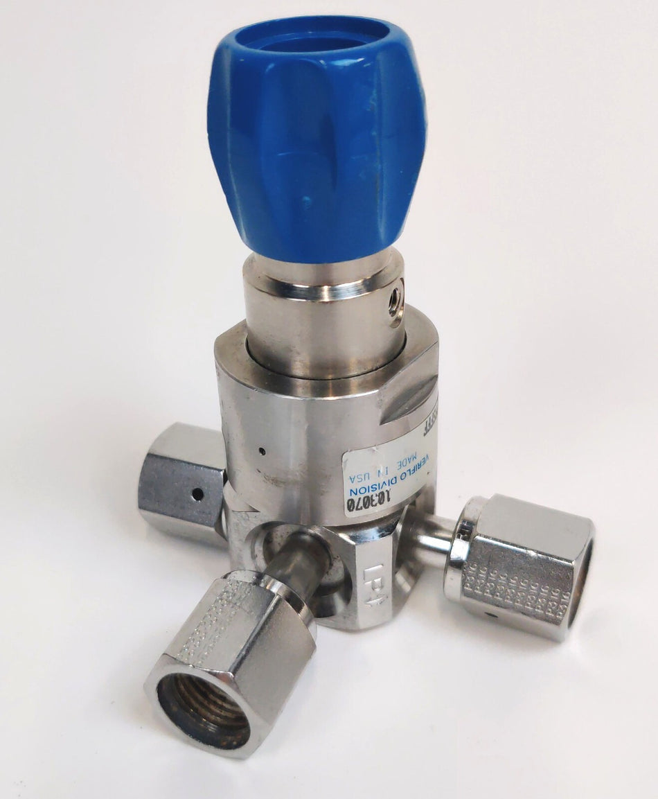 Parker Veriflo SQMICRO303PFSFFF UHP Tied Diaphragm Low Pressure Regulator 30PSIG
