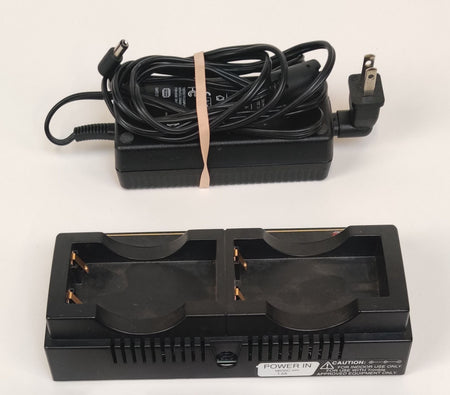 Trimble 5700 5800 R7 R8 GPS Dual Battery Charger Cradle w Power Supply Tested