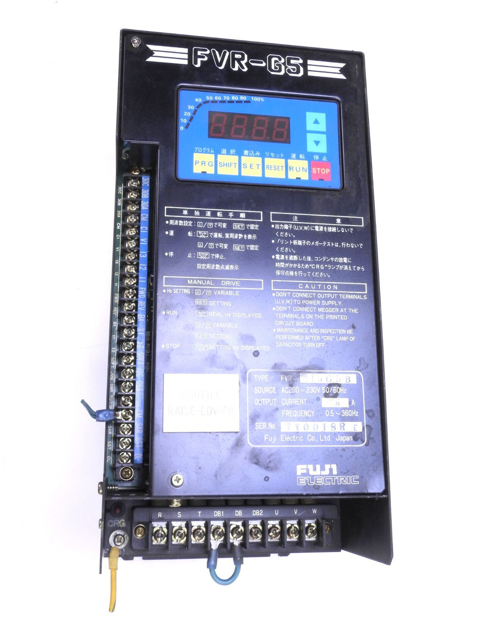 Fuji Fuji FVR-G5 FVR-015G5B Variable Frequency Drive AC Drive 2HP AC 200 - 230V 8A