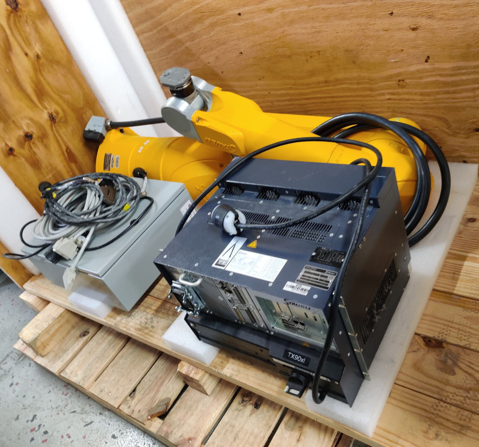 Staubli TX90 XL 6-Axis Robot Arm 5 kg with CS8C Controller and Cables