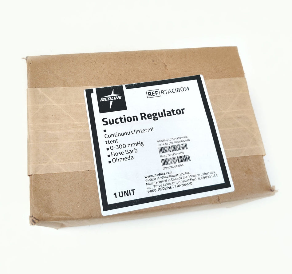 Medline SRA-CI Continuous/Intermittent Suction Regulator 0-300mmHg NEW