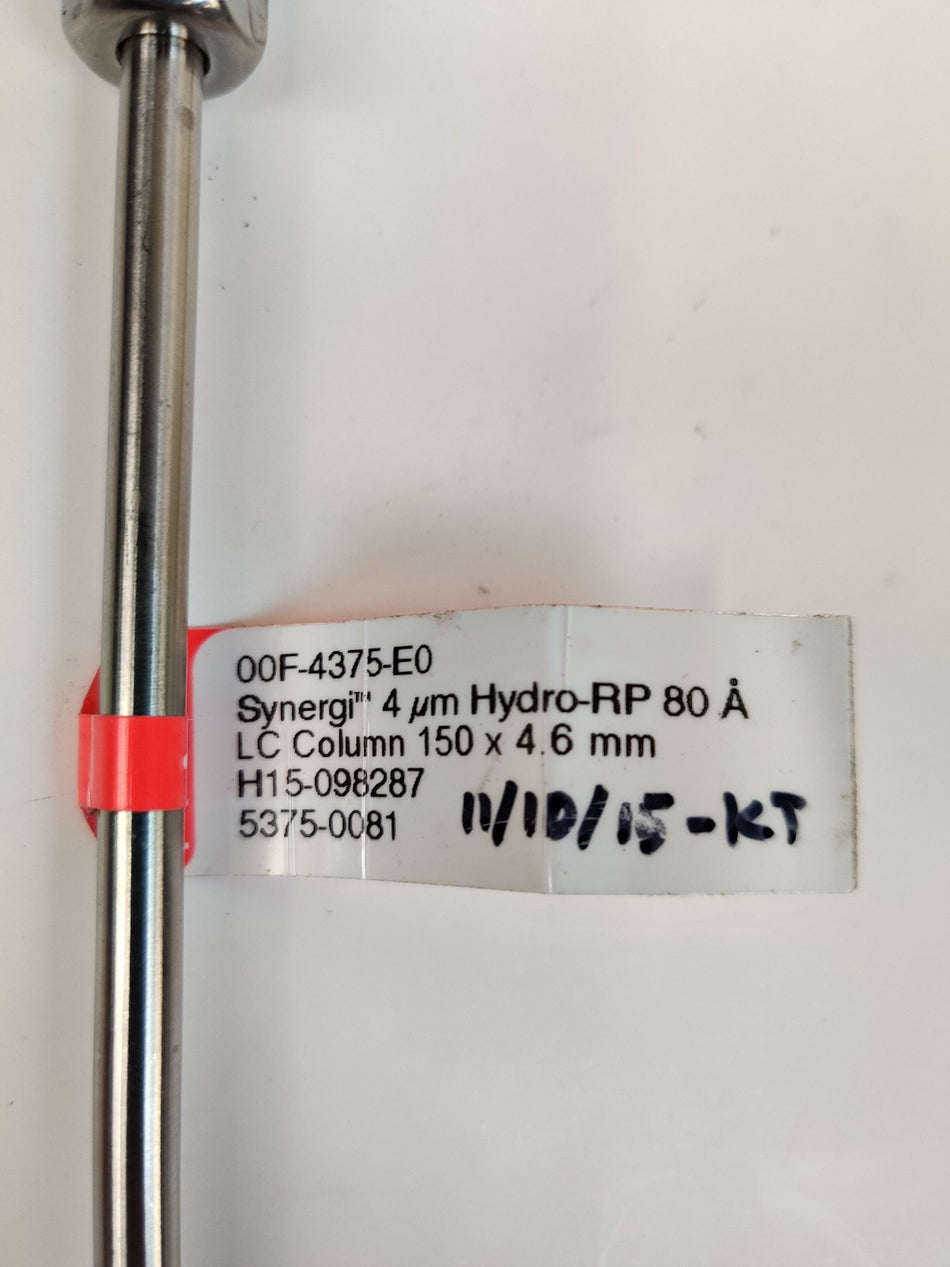 Synergi Hydro-RP 4u 150x4.6mm HPLC Column 80A Phenomenex 00F-4375-E0