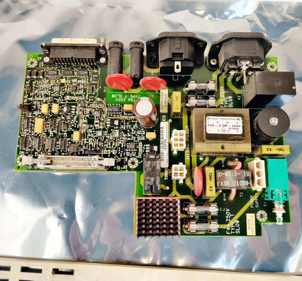 Agilent 5973 5975 MSD G2589-65005 AC Board G2589-60005 with Power Switch Tested