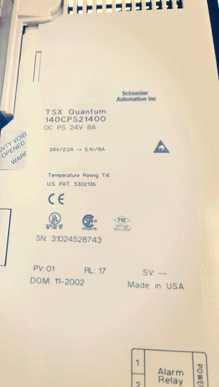 Schneider TSX Quantum 140CPS21400 Power Supply W 140XBP01600 Blackpalne 16 Slots