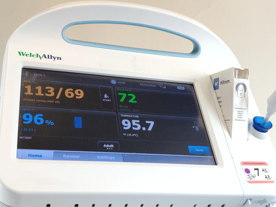 Welch Allyn Connex Vital Signs Monitor 6000 65MTXX WIFI, EMR, Masimo SPO2, Temp
