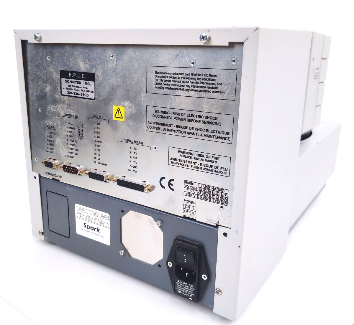 Spark Holland Autosampler HPLC LC System Basic Marathon 96 Vial Cap model 816 - 