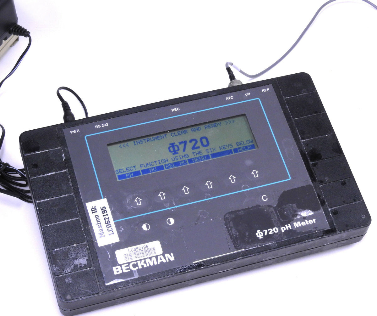 Beckman PH Meter PHI 720 Cat Number 143806 w/ Functional Electrode - 