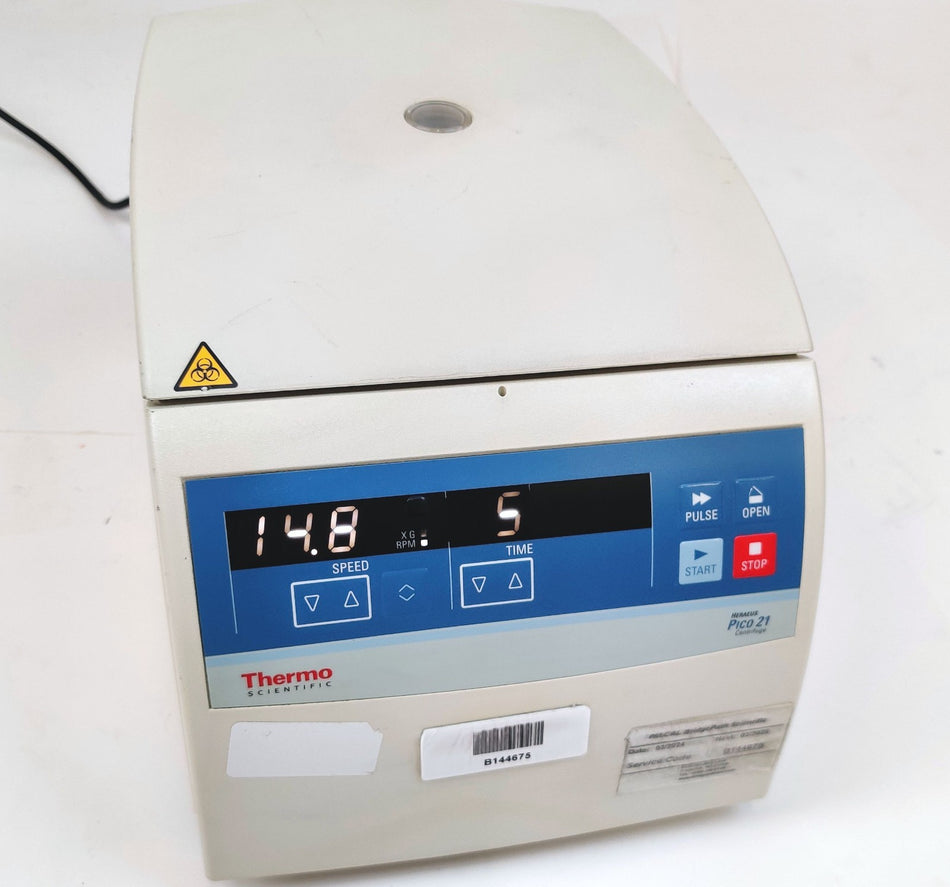 Thermo Scientific Heraues Pico 21 Centrifuge Ventilated w 75003424 Rotor Working