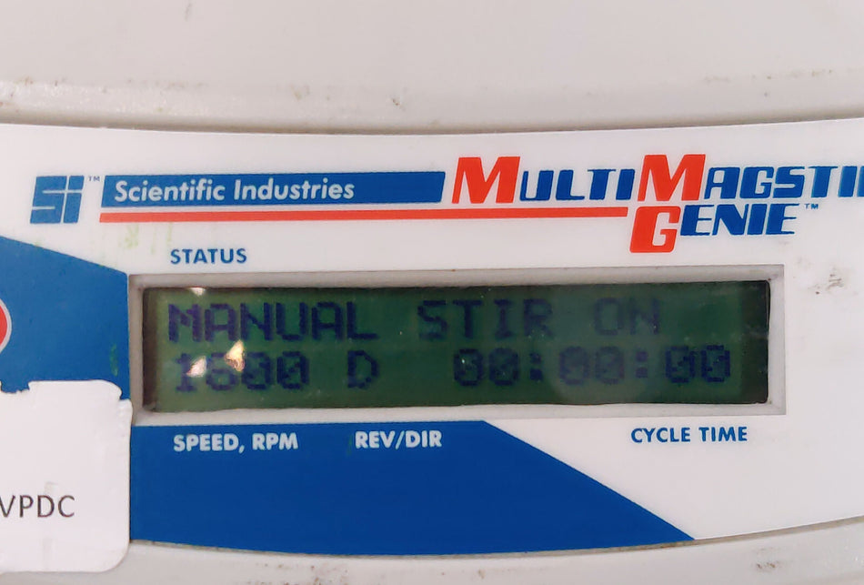 Scientific Industries Scientific MultiMagstir SI-300X Programable Magnetic Stirret 1200 RPM Tested