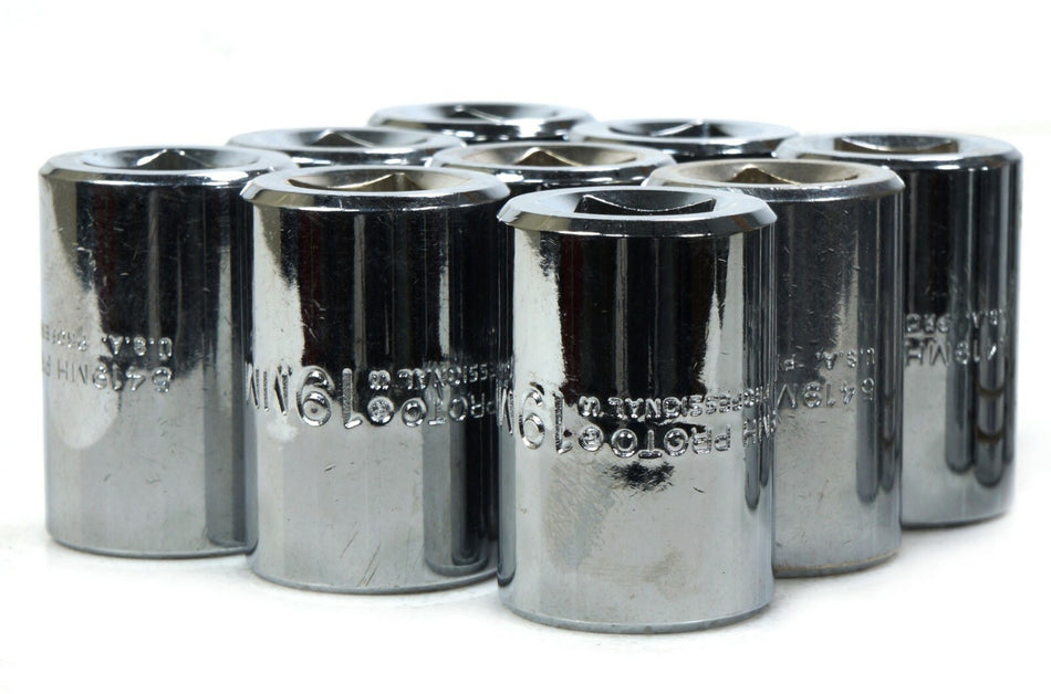 PROTO 5419MH 1/2" Drive Metric Socket 19MM 6 Point USA NEW