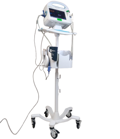 Welch Allyn Connex 6000 Vital Signs Monitor 65NTXX, NIBP, SPO2, Cuff & New Stand